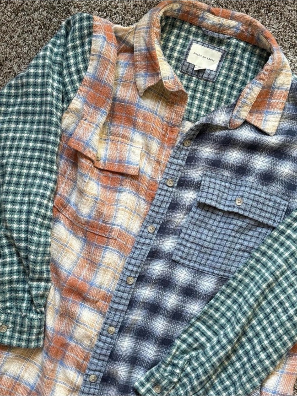 Women’s Large, boyfriend style flannel.